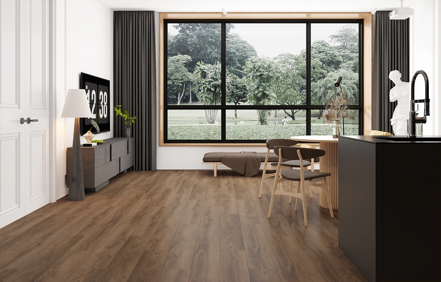 Ламинат MSPC Дуб Браунфилд